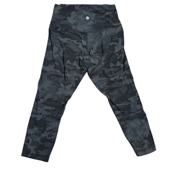 Lululemon Align Crop 21" Incognito Camo Multi Grey Women’s Size 6 - Picture 3 of 12